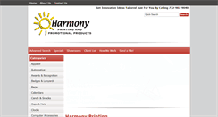 Desktop Screenshot of harmonyprintingonline.com